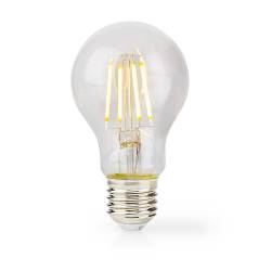 Nedis LBFE27A602 LED-Filamentlamp E27 | A60 | 7 W | 806 lm | 2700 K | Warm Wit | Aantal lampen in verpakking: 1 Stuks