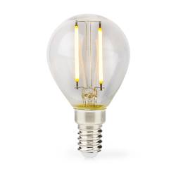 Nedis LBFE14G451 LED-Filamentlamp E14 | G45 | 2 W | 250 lm | 2700 K | Warm Wit | Aantal lampen in verpakking: 1 Stuks...