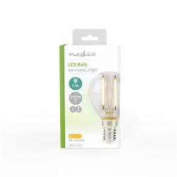 Nedis LBFE14G451 LED-Filamentlamp E14 | G45 | 2 W | 250 lm | 2700 K | Warm Wit | Aantal lampen in verpakking: 1 Stuks...