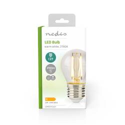 Nedis LBFE27G451 LED-Filamentlamp E27 | G45 | 2 W | 250 lm | 2700 K | Warm Wit | Aantal lampen in verpakking: 1 Stuks