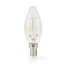 Nedis LBFE14C352P3 LED-Filamentlamp E14 | Kaars | 4.5 W | 470 lm | 2700 K | Warm Wit | Aantal lampen in verpakking: 3...