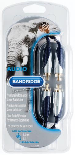Bandridge SAL4201 Topkwaliteit Stereo-Audiokabel 1.0 m