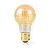 Nedis LBDE27A60GD LED-Filamentlamp E27 | A60 | 4.9 W | 470 lm | 2100 K | Extra Warm Wit | Aantal lampen in verpakking...