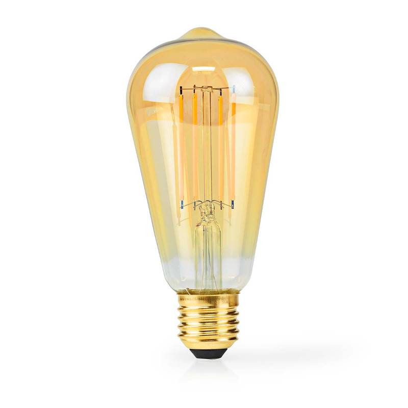 Nedis LBDE27ST64GD1 LED-Filamentlamp E27 | ST64 | 4.9 W | 470 lm | 2100 K | Extra Warm Wit | Aantal lampen in verpakk...