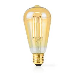 Nedis LBDE27ST64GD1 LED-Filamentlamp E27 | ST64 | 4.9 W | 470 lm | 2100 K | Extra Warm Wit | Aantal lampen in verpakk...