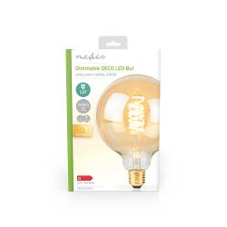 Nedis LBE27G95GD LED-Filamentlamp E27 | G95 | 3.8 W | 250 lm | 2100 K | Extra Warm Wit | Aantal lampen in verpakking:...