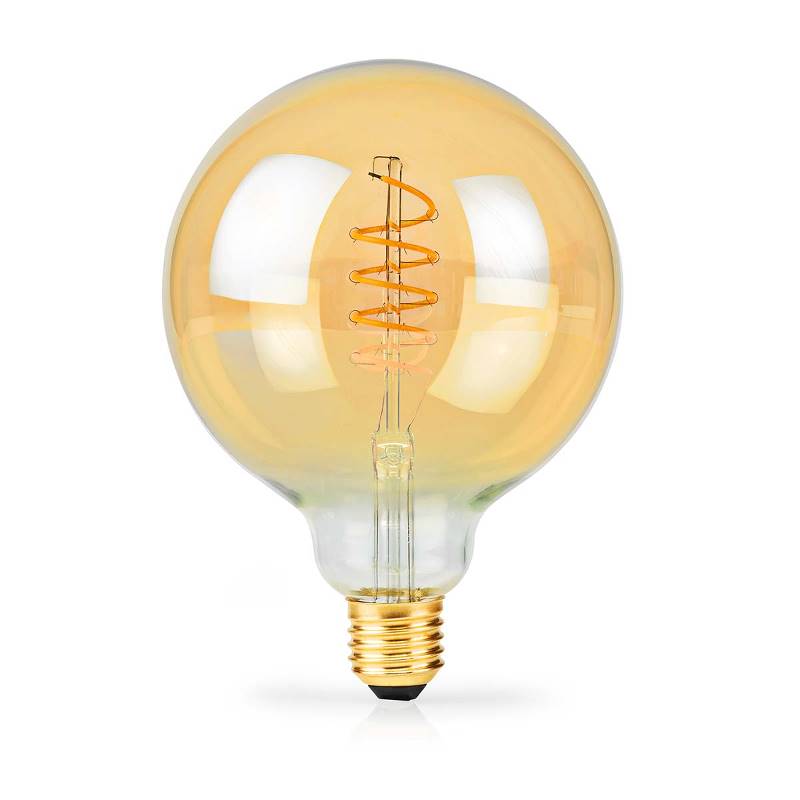Nedis LBDE27G125GD LED-Filamentlamp E27 | G125 | 3.8 W | 250 lm | 2100 K | Extra Warm Wit | Aantal lampen in verpakki...