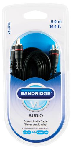 Bandridge VAL4205 Stereo Audio Kabel 5.0 m