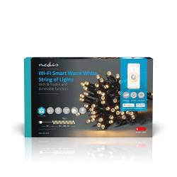 Nedis WIFILX01W50 SmartLife Decoratieve LED | Wi-Fi | Warm Wit | 50 LED's | 5.00 m | Android™ / IOS