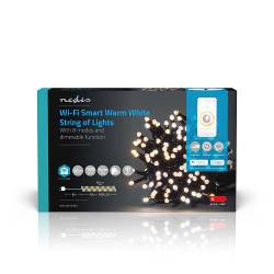 Nedis WIFILX01W100 SmartLife Decoratieve LED | Wi-Fi | Warm Wit | 100 LED's | 10.0 m | Android™ / IOS