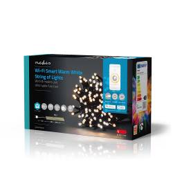 Nedis WIFILX01W200 SmartLife Decoratieve LED | Wi-Fi | Warm Wit | 200 LED's | 20.0 m | Android™ / IOS