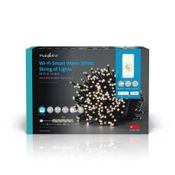 Nedis WIFILX01W400 SmartLife Decoratieve LED | Wi-Fi | Warm Wit | 400 LED's | 20.0 m | Android™ / IOS