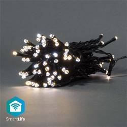 Nedis WIFILX02W50 SmartLife Decoratieve LED | Wi-Fi | Warm tot koel wit | 50 LED's | 5.00 m | Android™ / IOS