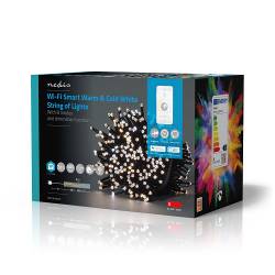 Nedis WIFILX02W400 SmartLife Decoratieve LED | Wi-Fi | Warm tot koel wit | 400 LED's | 20.0 m | Android™ / IOS