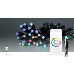 Nedis WIFILP01C48 SmartLife Decoratieve LED | Wi-Fi | RGB | 48 LED's | 10.80 m | Android™ / IOS