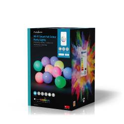 Nedis WIFILP03C10 SmartLife Decoratieve LED | Wi-Fi | RGB | 10 LED's | 9.00 m | Android™ / IOS