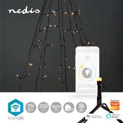 Nedis WIFILXT02W200 SmartLife Decoratieve LED | Wi-Fi | Warm tot koel wit | 200 LED's | 10 x 2 m | Android™ / IOS
