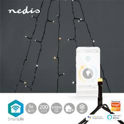 Nedis WIFILXT12W200 SmartLife Decoratieve LED | Wi-Fi | Warm tot koel wit | 200 LED's | 5 x 4 m | Android™ / IOS