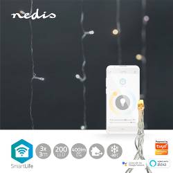 Nedis WIFILXC02W200 SmartLife Decoratieve LED | Wi-Fi | Warm tot koel wit | 200 LED's | 3 m | Android™ / IOS