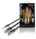 Profigold PROI3402 Stereo-audiokabel 3,5 mm male - 2x RCA male 2,00 m wit