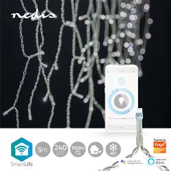 Nedis WIFILXC03W250 SmartLife Decoratieve LED | Wi-Fi | Koel Wit | 240 LED's | 5.00 m | Android™ / IOS