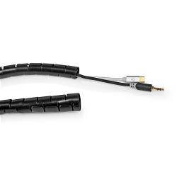 Nedis CMSW1922BK200 Kabelmanagement | Sleeve | 2.00 m | 1 Stuks | Maximale kabeldikte: 22 mm | PE | Zwart