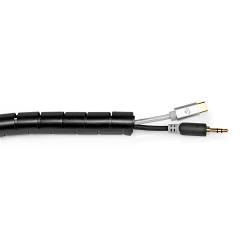 Nedis CMSW1922BK200 Kabelmanagement | Sleeve | 2.00 m | 1 Stuks | Maximale kabeldikte: 22 mm | PE | Zwart