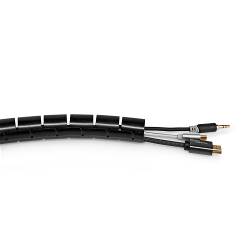 Nedis CMSW2832BK200 Kabelmanagement | Sleeve | 2.00 m | 1 Stuks | Maximale kabeldikte: 32 mm | PE | Zwart