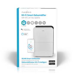 Nedis DEHU30WTW SmartLife Luchtontvochtiger | Wi-Fi | 30 l/Dag | Ontvochtiging / Continu / Was drogen / Ventilatie | ...