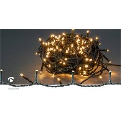 Nedis CLLS120 Decoratieve Verlichting | Koord | 120 LED's | Warm Wit | 9.00 m | Licht effecten: 7 | Binnen & Buiten |...
