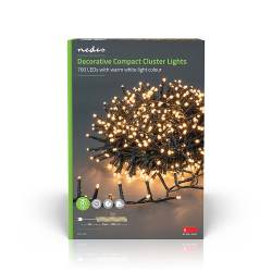 Nedis CLCC700 Decoratieve Verlichting | Compacte cluster | 700 LED's | Warm Wit | 14.00 m | Licht effecten: 7 | Binne...