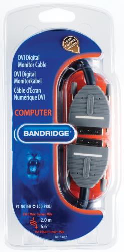 Bandridge BCL1402 DVI Digitale Montor Kabel 2.0 m