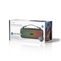 Nedis SPBB316BK Bluetooth® Party Boombox | 4.5 hrs | 2 | 30 W | Media afspeelmogelijkheden: AUX / USB | IPX5 | Koppel...