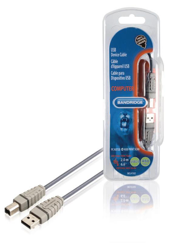 Bandridge BCL4102 USB Apparaten Kabel 2.0 m