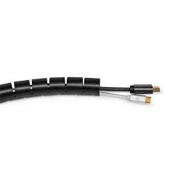 Nedis CMSW2328BK200 Kabelmanagement | Spiraalvormige sleeve | 2.00 m | 1 Stuks | Maximale kabeldikte: 28 mm | PE | Zwart