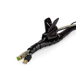 Nedis CMSW2328BK200 Kabelmanagement | Spiraalvormige sleeve | 2.00 m | 1 Stuks | Maximale kabeldikte: 28 mm | PE | Zwart