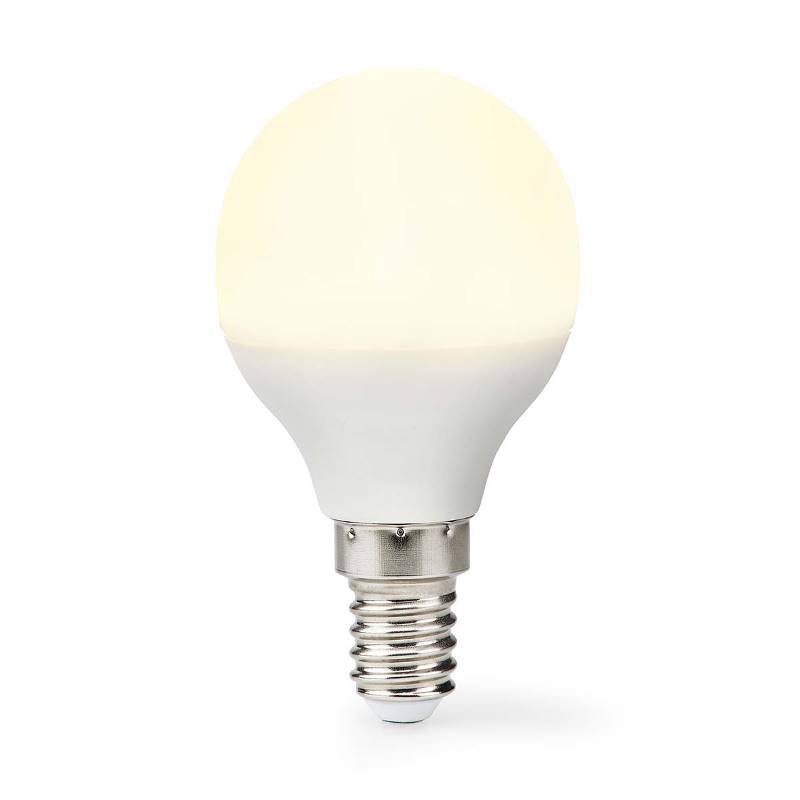 Nedis LBE14G452 LED-Lamp E14 | G45 | 4.9 W | 470 lm | 2700 K | Warm Wit | Frosted | 1 Stuks
