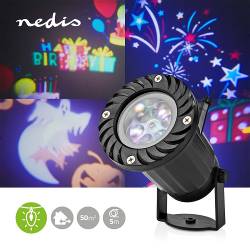 Nedis CLPR2 Decoratieve Verlichting | LED feestprojector | Kerstmis / Nieuwjaar / Halloween / Verjaardag | Binnen & B...