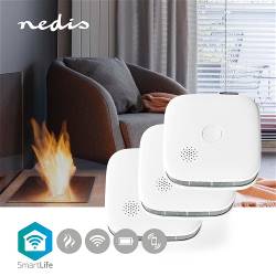 Nedis WIFIDS20WT3 SmartLife Rookmelder | Wi-Fi | Batterij Gevoed | Levenscyclus sensor: 10 Jaar | EN 14604 | Max. bat...