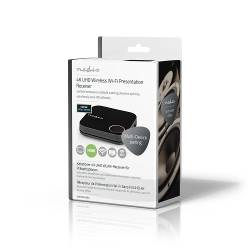 Nedis VWFI3450BK Draadloze HDMI™ Ontvanger | Wi-Fi | 2400 MHz | 30 m (gezichtsveld) | 4K@60Hz | 0.04 Gbps | PVC | Zwart