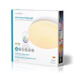 Nedis WIFILAW11WT SmartLife Plafondlamp | Wi-Fi | RGB / Warm tot koel wit | Rond | Diameter: 260 mm | 1820 lm | 3000 ...