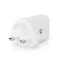 Nedis WCQC302AWTUK Oplader | Snellaad functie | QC3.0 | 3.0 A | Outputs: 1 | USB-A | 18 W | Automatische Voltage Sele...