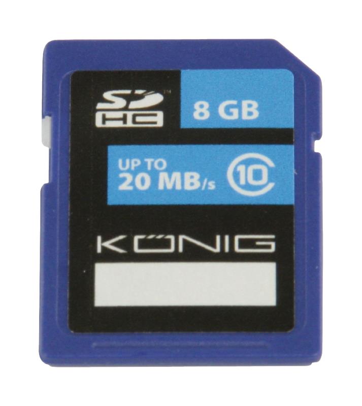 König CSSDHC8GB SDHC geheugenkaart Class 10 8 GB