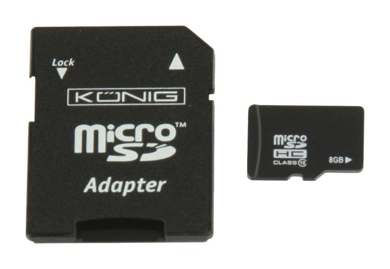 König CSMSDHC8GB MicroSDHC geheugenkaart Class 10 8 GB