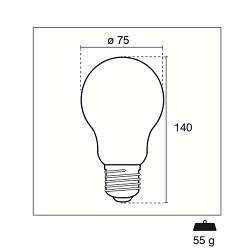 Century INSG3-162740 LED-Lamp E27 | Globe | 16 W | 2300 lm | 4000 K | Natuurlijk Wit | 1 Stuks