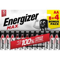 Energizer EN-MAXAA84 Alkaline-Batterij AA | 1.5 V DC | 12-Blister