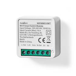 Nedis WIFIWMS10WT SmartLife Schakelaar | Wi-Fi | 3680 W | Kroonsteen | App beschikbaar voor: Android™ / IOS