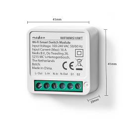 Nedis WIFIWMS10WT SmartLife Schakelaar | Wi-Fi | 3680 W | Kroonsteen | App beschikbaar voor: Android™ / IOS