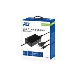 Act Usb-c charger voor laptops up to 15,6", 65w slim model (2)