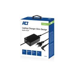 Act Notebook charger voor notebooks up to 15,6", 65w, slim model, 8 tips (2)